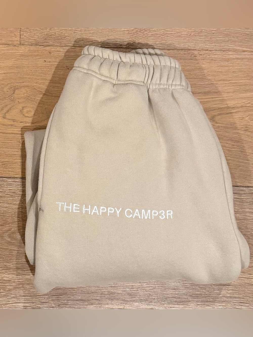 HAPPY CAMP3R Cream Sweatpants Organic Cotton Blend Size S - excellent condition